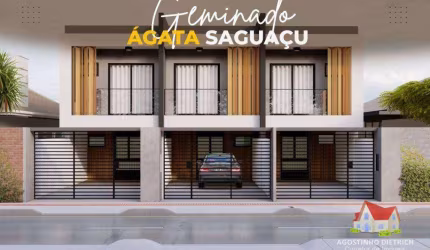 Sobrado Geminado C/03 Quartos Sendo 01 Suite C/Otimo Padrao em Acabamento No Bairro Saguacu!