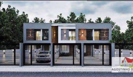 Sobrados Geminados C/03 Quartos Sendo 01 Suite+02 Vagas de Garagem e Otimo Padrao em Acabamento No Iririu!