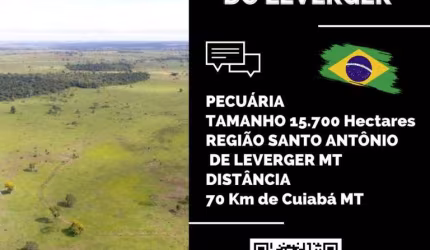 Fazenda para Venda em Santo Antônio do Leverger, Rural