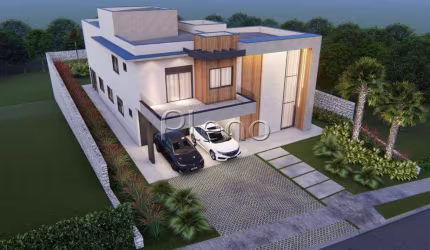 Sobrado à venda em Vinhedo, Monte Alegre, com 4 suítes, com 349 m², Residencial Campo de Toscana