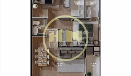 Apartamento com terraço em construção, com 02 suítes à venda - Jardim Late Clube, Balneário Cambori