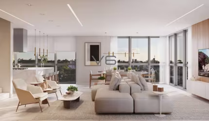 Apartamento Garden com 225 m² privativos, 3 suítes, 2 vagas de garagem, no Hugo Lange, Curitiba -PR.