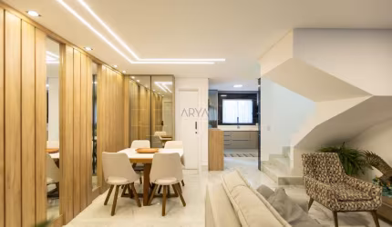 Casa em condomínio fechado com 3 quartos à venda na Rua Tommaso Campanella, 365, Barreirinha, Curitiba, 84 m2 por R$ 600.000