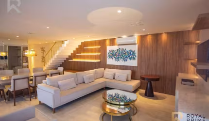 Cobertura Mobiliada em Cond Clube com 3 suítes para locação - 217m2 - Água Verde, Curitiba-PR