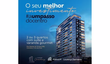 Cobertura linear com 3 quartos, suíte, área de lazer, Granbery, Juiz de Fora/MG