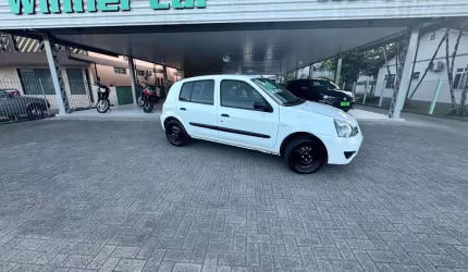 Renault clio campus hi-flex 1.0 16v 5p  - branca - 2009/2010
