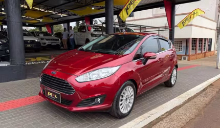 Ford fiesta titanium plus 1.6 flex - vermelha - 2016/2017