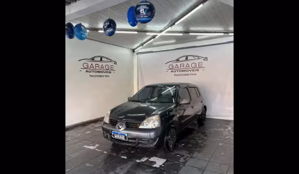 Renault clio authentique hi-flex 1.0 16v 5p  - cinza - 2007/2008