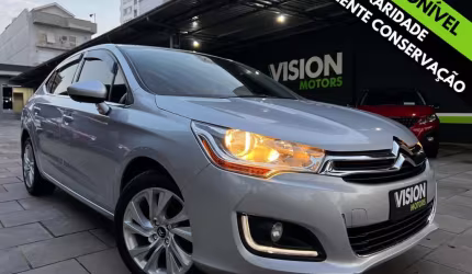 Citroën c4 lounge tendance 2.0 flex 4p aut. - prata - 2015/2015