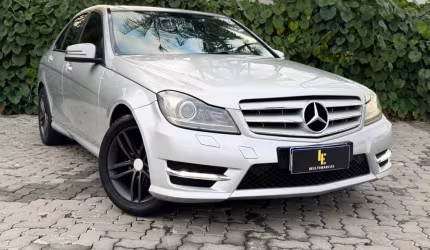 Mercedes-benz c-180 cgi sport 1.6 tb 16v 156cv aut.  - prata - 2013/2014