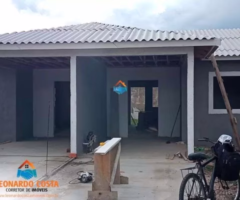 Casa em construção em região de moradores em Nazaré