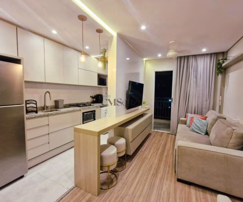 Hamptons com 51m2 todo decorado