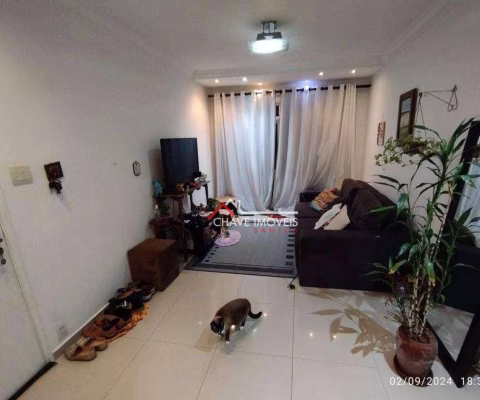 Apartamento com 2 dormitórios à venda, 87 m² por R$ 460.000,00 - Campo Grande - Santos/SP