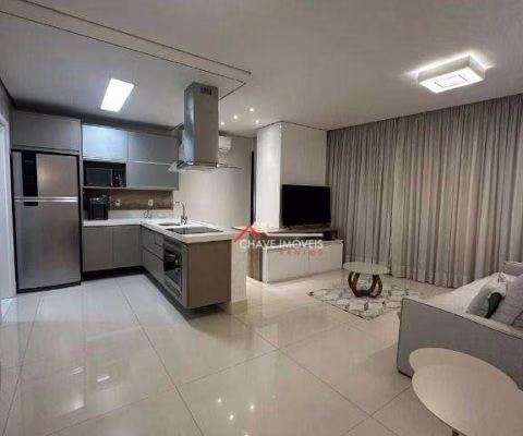 Apartamento com 1 dormitório para alugar, 68 m² por R$ 8.500,02/mês - Aparecida - Santos/SP