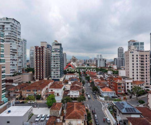 Apartamento com 2 dormitórios para alugar, 86 m² por R$ 5.500,01/mês - Boqueirão - Santos/SP