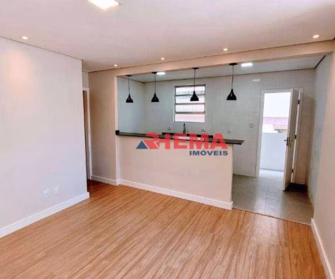 Apartamento com 2 dormitórios à venda, 70 m² por R$ 425.000,00 - Boqueirão - Santos/SP