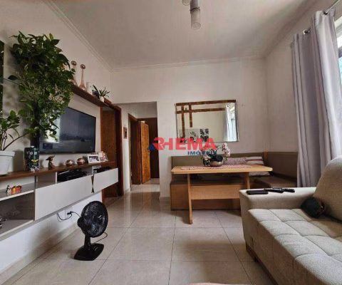 Apartamento com 2 dormitórios à venda, 50 m² por R$ 420.000,00 - Embaré - Santos/SP