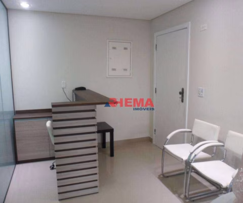 Sala para alugar, 76 m² por R$ 3.200,01/mês - Macuco - Santos/SP