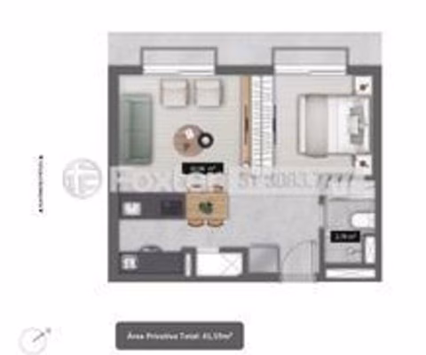 Apartamento com 1 quarto à venda na Avenida Francisco Petuco, Boa Vista, Porto Alegre