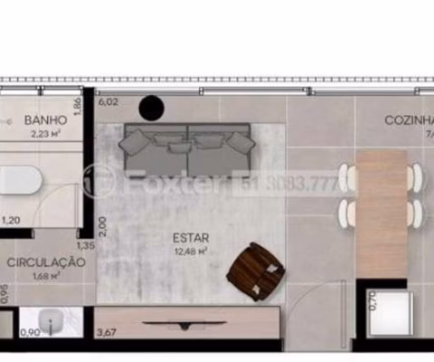 Apartamento com 1 quarto à venda na Rua Doutor Oscar Bittencourt, Menino Deus, Porto Alegre