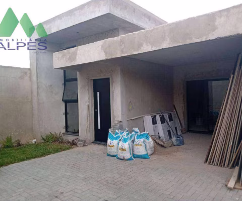 EXCELENTE CASA TÉRREA EM FASE DE CONSTRUÇÃO COM ÓTIMO ESPAÇO DE TERRENO NA FRENTE E LATERAL