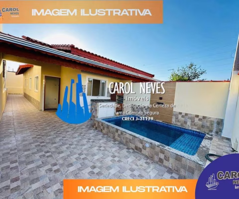 CASA NOVA 3 DORMITÓRIOS 1 SUÍTE FINANCIAMENTO BANCÁRIO VERDE MAR MONGAGUÁ