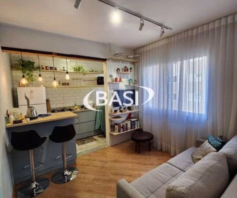 Apartamento de 1 quarto a venda no Batel (REFORMADO E MOBILIADO)