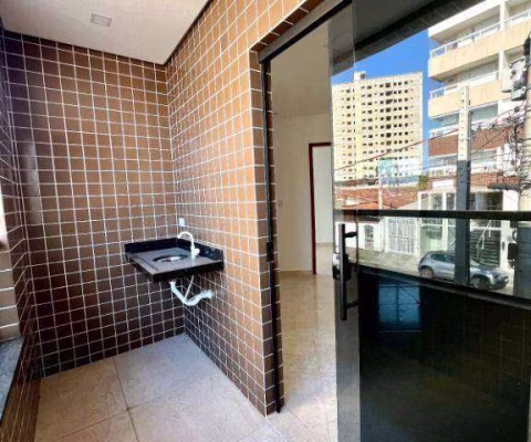 Casa com 2 dormitórios à venda por R$ 330.000,00 - Caiçara - Praia Grande/SP