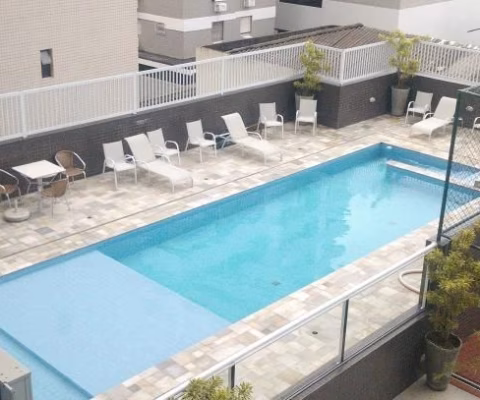 POMPÉIA – LOCAÇÃO – LUXUOSO APARTAMENTO DUPLEX – 03 DORM – 100 METROS DO MAR – LAZER COMPLETO