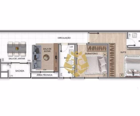Apartamento com 2 dormitórios à venda, 71 m² por R$ 390.000 - Centro - Pinhais/PR