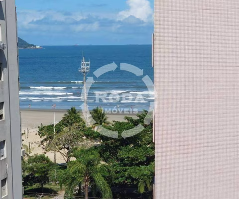 Sala Living com Vista para o Mar 1 Quadra da Praia a venda no Boqueirão – Santos.