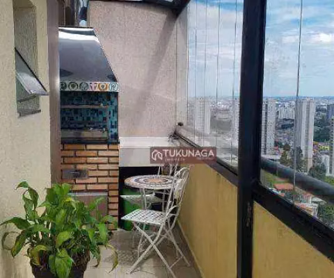 Apartamento Duplex com 3 dormitórios para alugar, 108 m² por R$ 3.500/mês - Parque Continental II - Guarulhos/SP