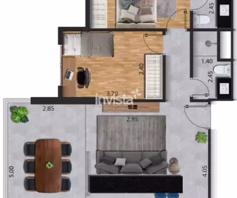 Apartamento à venda no bairro José Menino, Santos - SP