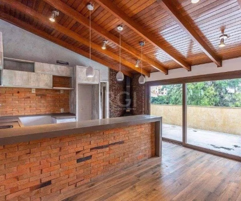 Cobertura de 140m² - 3 dormitórios, 2 banheiros, terraço com churrasqueira e 1 vaga de garagem no Bom Jesus