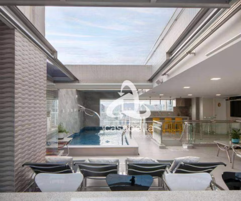 Cobertura com 3 dormitórios à venda, 446 m² por R$ 7.900.000,00 - Embaré - Santos/SP