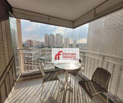 Apartamento com 2 dormitórios para alugar, 52 m² por R$ 2.959,62/mês - Vila Augusta - Guarulhos/SP