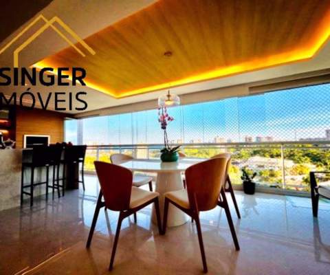 Lindíssimo Apartamento à Venda, Patamares/Salvador: 3 Suítes, Sala Ampla, Varandão Gourmet, Vista Mar, 3 Vagas, 172m², Depósito, Infraestrutura Total