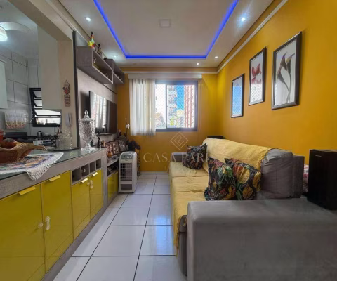 Apartamento com 2 dormitórios à venda, 50 m² por R$ 380.000 - Boqueirão - Praia Grande/SP