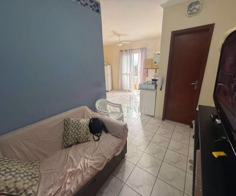Kitnet à venda perto da praia com elevador, garagem e sacada!!!