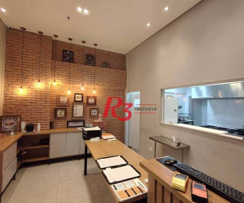 Loja, 70 m² - venda por R$ 440.000,00 ou aluguel por R$ 5.300,00/mês - Vila Matias - Santos/SP