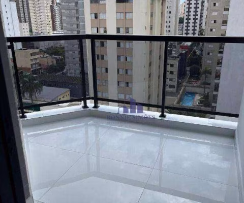 APARTAMENTO COM VARANDA PARA ALUGAR E VENDER, 56 M², MOEMA, ED. WALDORF, AVENIDA IRAI, 2 DORMITÓRIOS, 1 SUÍTE, SALA, 2 BANHEIROS, 1 VAGA