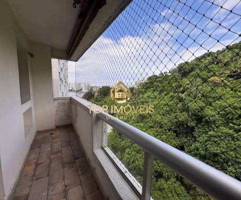 Apartamento com Varanda e Vista para o Mar no Guarujá Priaia Pitangueiras