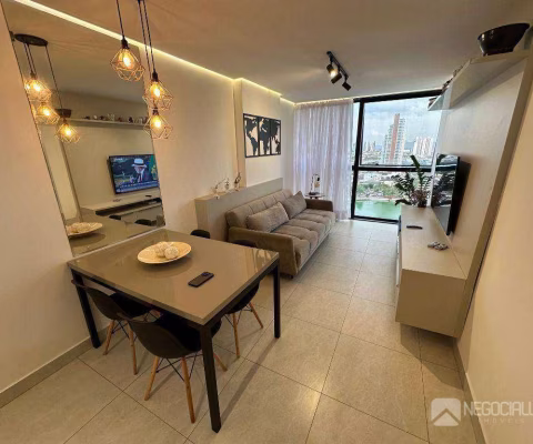 Flat com 1 quarto à venda, 49 m² por R$ 410.000 - Centro - Campina Grande/PB