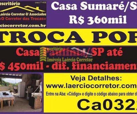 Casa para Venda em Sumaré, Jardim Maracanã (Nova Veneza), 2 dormitórios, 2 banheiros, 2 vagas