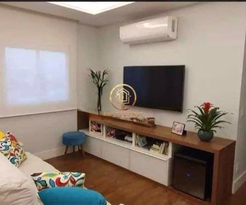 Apartamento á venda 82 m², 2 dormitórios sendo 1 suíte, 2 vagas de garagem no ba
