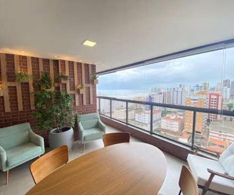 Apartamento com 3 dormitórios à venda, 145 m² por R$ 1.650.000,00 - Guilhermina - Praia Grande/SP