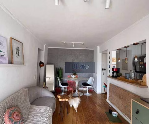 Apartamento com 1 dormitório à venda, 48 m² por R$ 610.000 - Moema Índios - São Paulo/SP