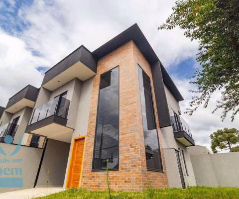Sobrado de esquina com 3 quartos (1 suíte) à venda, 106 m² por R$ 715.000 - Cajuru - Curitiba/PR