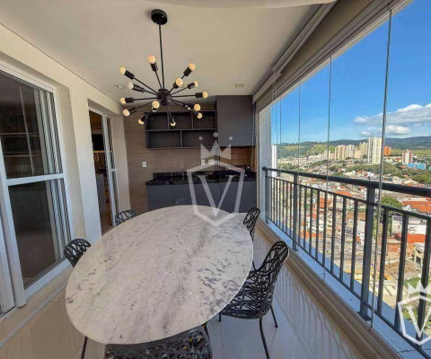 Apartamento mobiliado com 3 suítes para alugar, 268 m² no Alta Vista - Anhangabaú - Jundiaí/SP