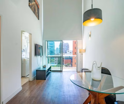Aconchegante apartamento tipo para venda com 1 quarto, sendo 1 suíte, 44m²